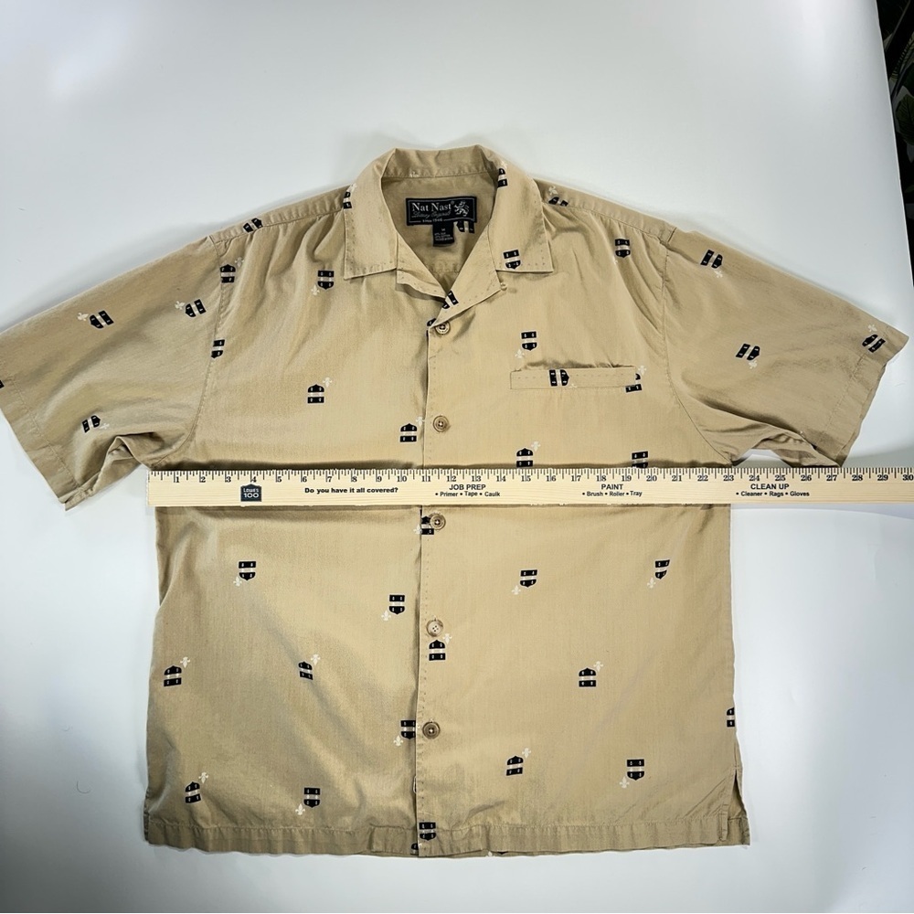 Nat Nast Tan Patterned Casual Shirt - Picture 12 of 12